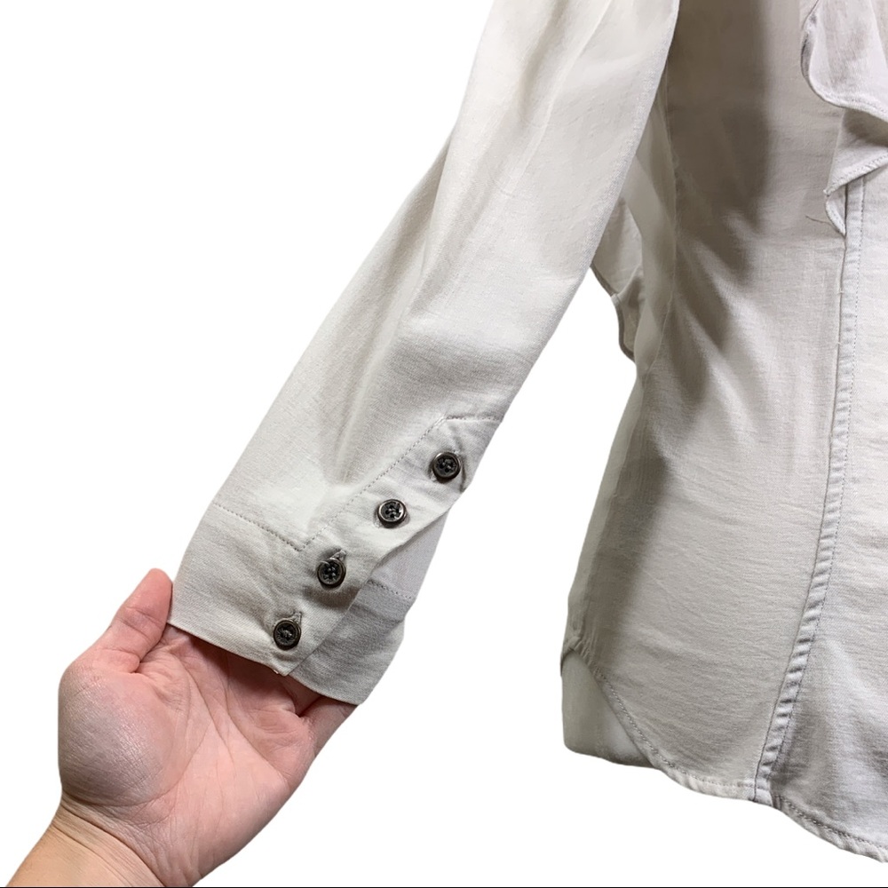 French Connection Ruffle Button Down - Picture 9 of 15